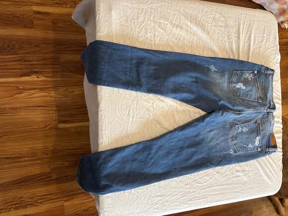 Judy Blue Leopard Print Patch Distressed Skinny Fit Jeans Size 11/30 - Picture 3 of 3